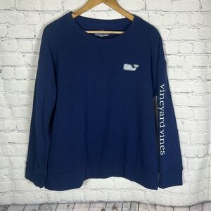 Vineyard Vines Long-Sleeve Whale Sweatshirt Pullover Shirt XL Blue 2K003408
